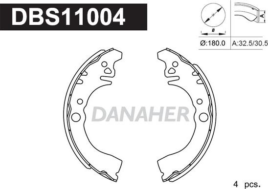 Danaher DBS11004 - Əyləc Başlığı Dəsti furqanavto.az