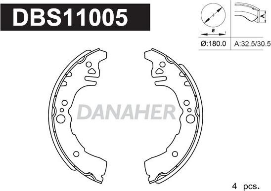 Danaher DBS11005 - Əyləc Başlığı Dəsti furqanavto.az