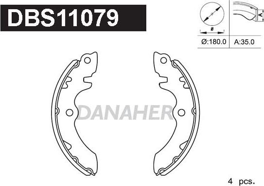 Danaher DBS11079 - Əyləc Başlığı Dəsti furqanavto.az