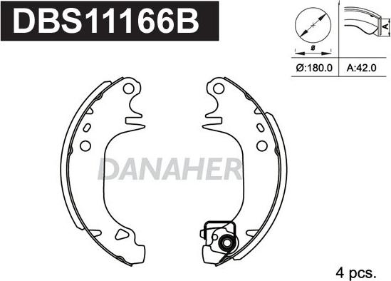 Danaher DBS11166B - Əyləc Başlığı Dəsti furqanavto.az