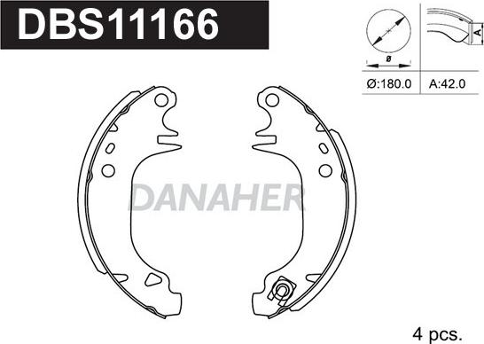 Danaher DBS11166 - Əyləc Başlığı Dəsti furqanavto.az