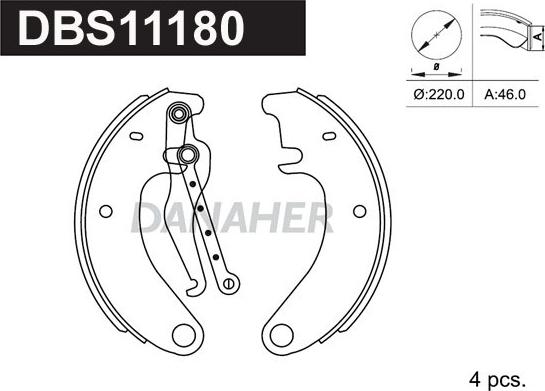 Danaher DBS11180 - Əyləc Başlığı Dəsti furqanavto.az