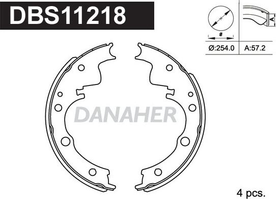 Danaher DBS11218 - Əyləc Başlığı Dəsti furqanavto.az