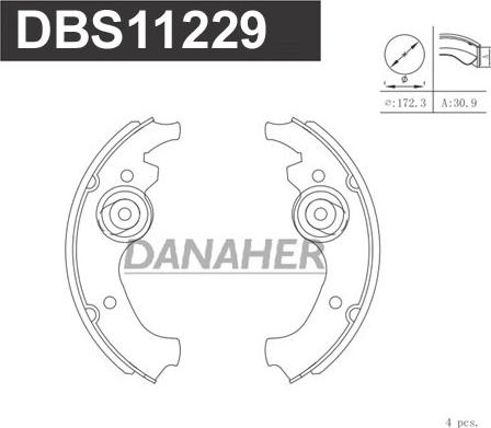 Danaher DBS11229 - Əyləc Başlığı Dəsti furqanavto.az