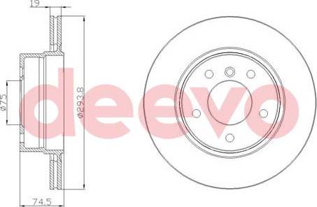 DEEVO BD19700 - Əyləc Diski furqanavto.az