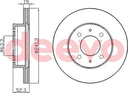 DEEVO BD14600 - Əyləc Diski furqanavto.az