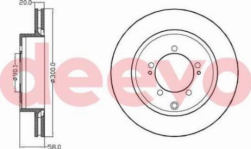 DEEVO BD14680 - Əyləc Diski furqanavto.az