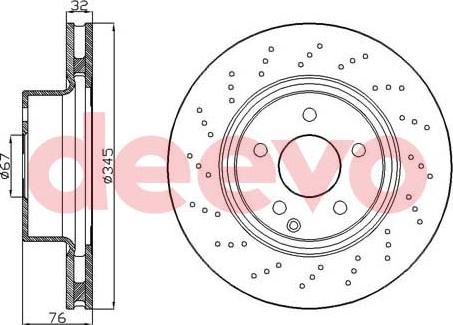 DEEVO BD14060 - Əyləc Diski furqanavto.az