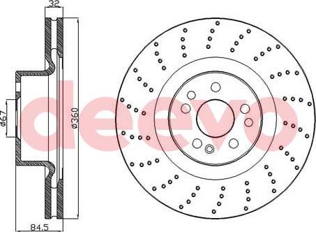 DEEVO BD14100 - Əyləc Diski furqanavto.az