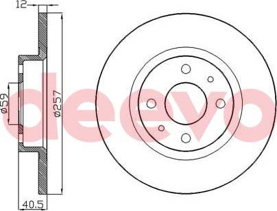 DEEVO BD14820 - Əyləc Diski furqanavto.az