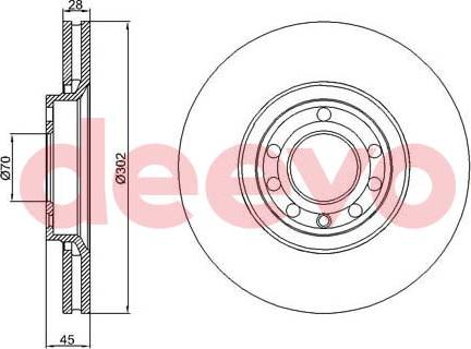 DEEVO BD14220 - Əyləc Diski furqanavto.az