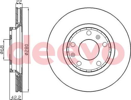 DEEVO BD15940 - Əyləc Diski furqanavto.az