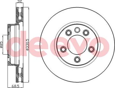 DEEVO BD15420 - Əyləc Diski furqanavto.az