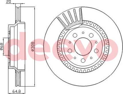 DEEVO BD15520 - Əyləc Diski furqanavto.az