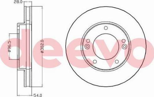 DEEVO BD15660 - Əyləc Diski furqanavto.az