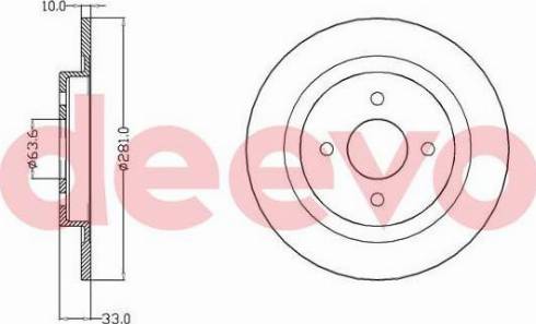 DEEVO BD15260 - Əyləc Diski furqanavto.az