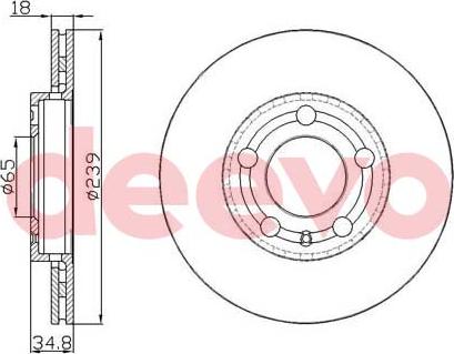 DEEVO BD15700 - Əyləc Diski furqanavto.az