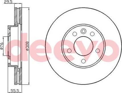 DEEVO BD16540 - Əyləc Diski furqanavto.az