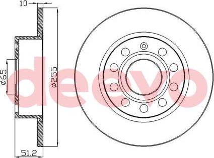 DEEVO BD16660 - Əyləc Diski furqanavto.az