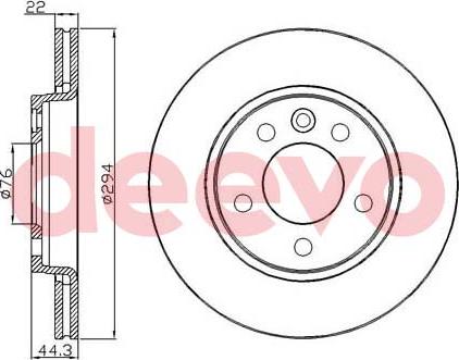 DEEVO BD16600 - Əyləc Diski furqanavto.az