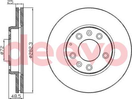 DEEVO BD16140 - Əyləc Diski furqanavto.az