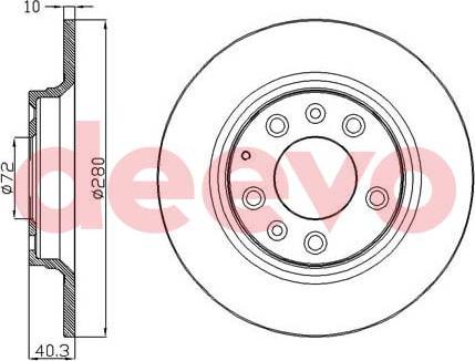 DEEVO BD16160 - Əyləc Diski furqanavto.az