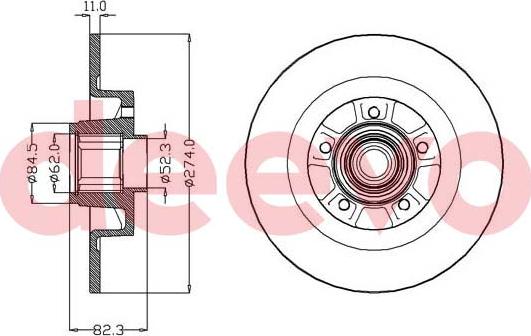 DEEVO BD16760 - Əyləc Diski www.furqanavto.az