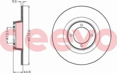 DEEVO BD10940 - Əyləc Diski furqanavto.az