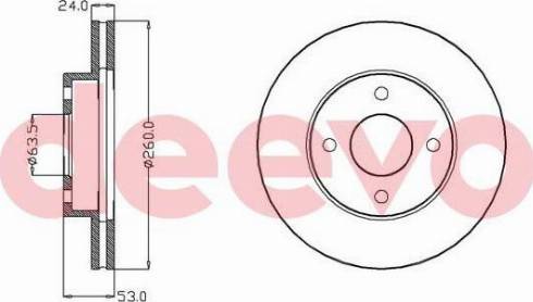 DEEVO BD10960 - Əyləc Diski furqanavto.az