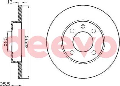 DEEVO BD10440 - Əyləc Diski furqanavto.az