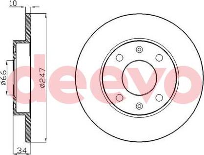 DEEVO BD10260 - Əyləc Diski furqanavto.az