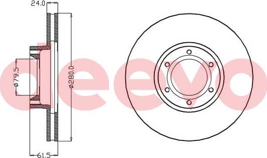 DEEVO BD11500 - Əyləc Diski furqanavto.az