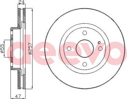 DEEVO BD11580 - Əyləc Diski furqanavto.az