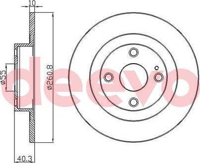 DEEVO BD11600 - Əyləc Diski furqanavto.az