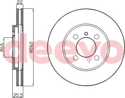 DEEVO BD11020 - Əyləc Diski furqanavto.az