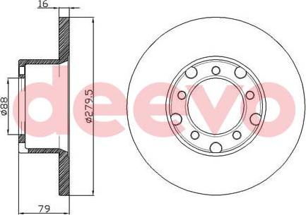 DEEVO BD11100 - Əyləc Diski furqanavto.az