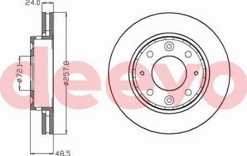 DEEVO BD11800 - Əyləc Diski furqanavto.az