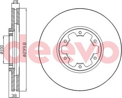 DEEVO BD18620 - Əyləc Diski furqanavto.az