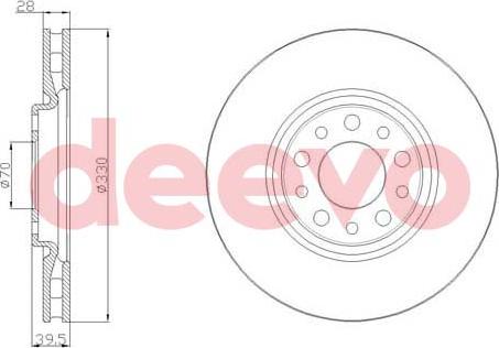 DEEVO BD18100 - Əyləc Diski furqanavto.az