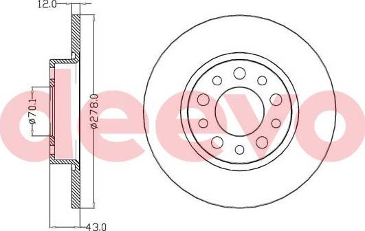 DEEVO BD18120 - Əyləc Diski furqanavto.az