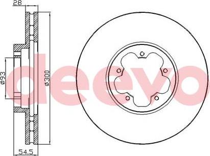 DEEVO BD18320 - Əyləc Diski furqanavto.az