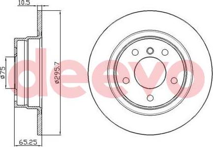 DEEVO BD18240 - Əyləc Diski furqanavto.az