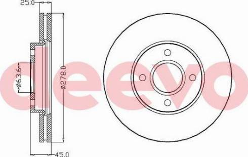 DEEVO BD18260 - Əyləc Diski furqanavto.az