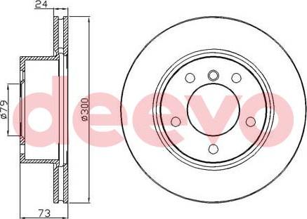 DEEVO BD18220 - Əyləc Diski furqanavto.az