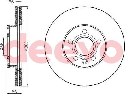 DEEVO BD13940 - Əyləc Diski furqanavto.az