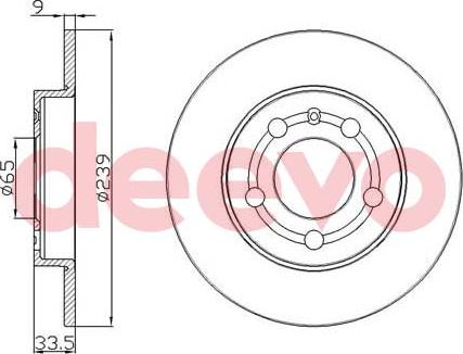 DEEVO BD13660 - Əyləc Diski furqanavto.az