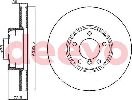 DEEVO BD13060 - Əyləc Diski furqanavto.az