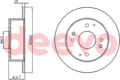 DEEVO BD13000 - Əyləc Diski furqanavto.az