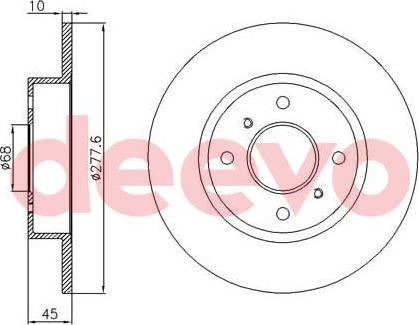 DEEVO BD13720 - Əyləc Diski furqanavto.az