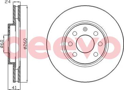 DEEVO BD12980 - Əyləc Diski furqanavto.az